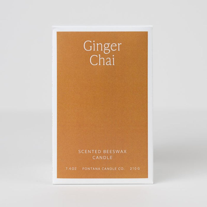 Ginger Chai Essential Oil Beeswax Jar Candle