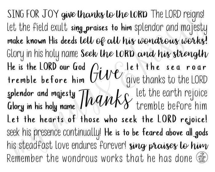 Give Thanks Digital Download
