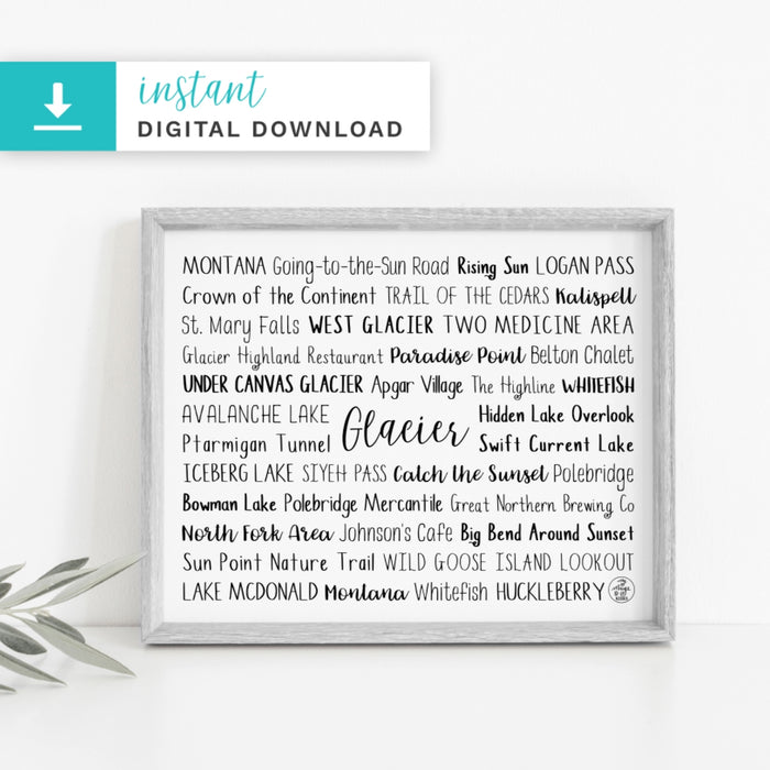 Glacier Digital Download