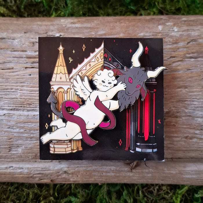 Goat Putti Enamel Pin