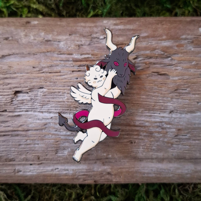 Goat Putti Enamel Pin