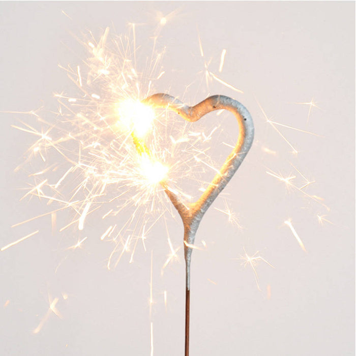 Gold Heart Sparkler