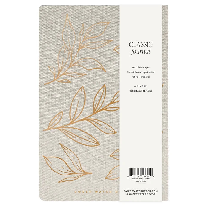 Gold Leaves Notes Journal