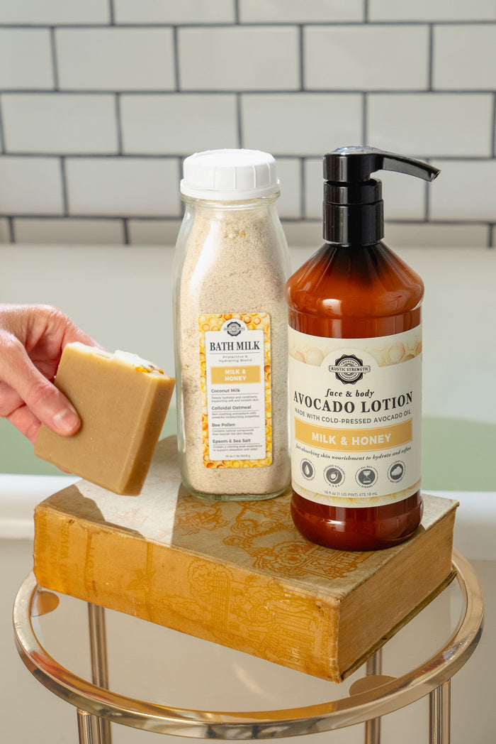 Rustic Strength, Golden Glow Bundle, Milk & Honey