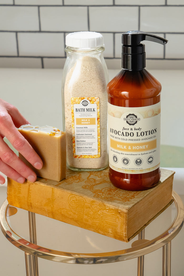Rustic Strength, Golden Glow Bundle, Milk & Honey