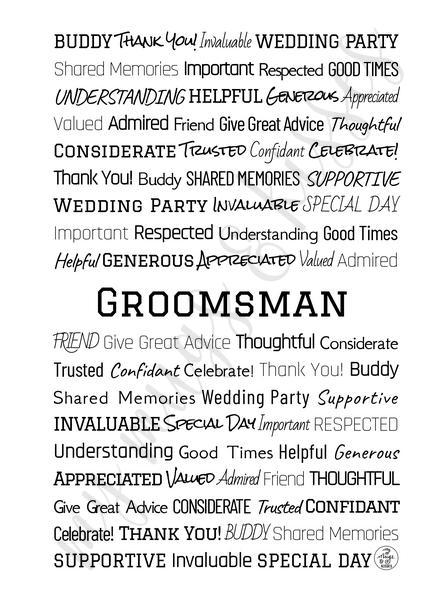 Groomsman Spiral Notebook