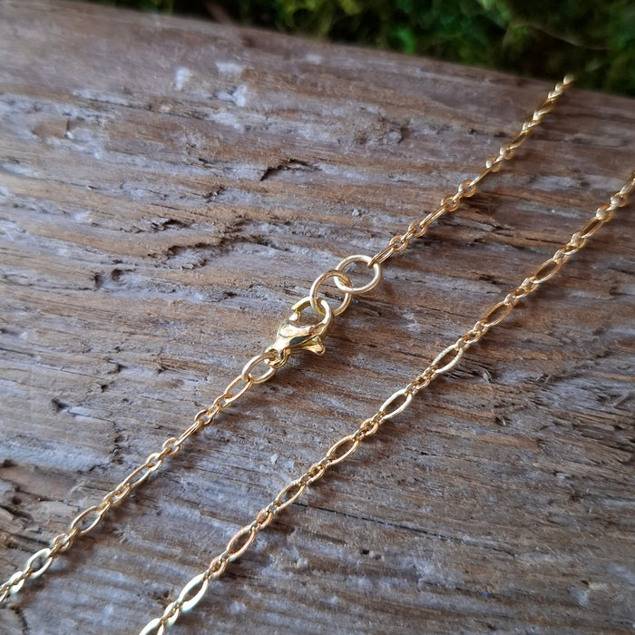 Handmade Brass and Snake Vertebrae Necklace