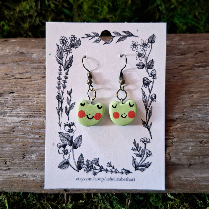 Handmade Froggy Earrings