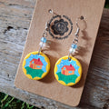 Handmade House Earrings