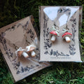 Handmade Mushroom Earrings