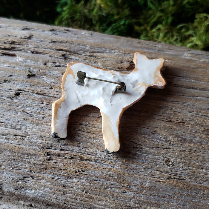 Handmade Woodland Fawn Brooch