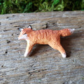 Handmade Woodland Fox Brooch
