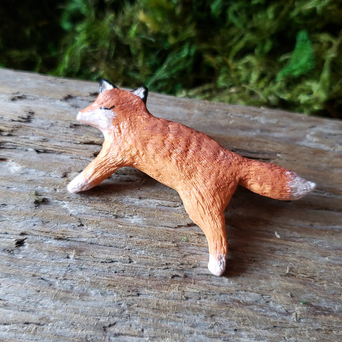 Handmade Woodland Fox Brooch