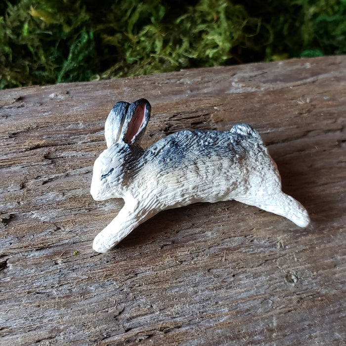 Handmade Woodland Rabbit Brooch
