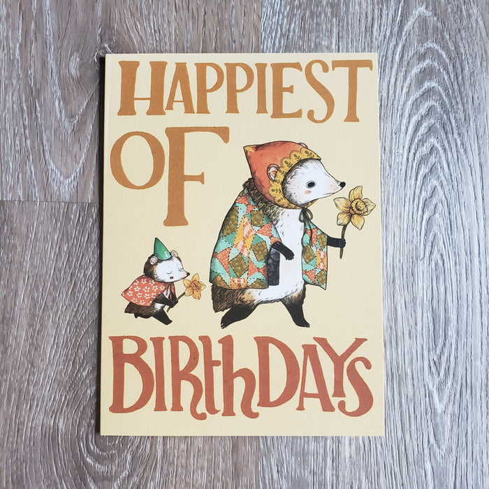"Happiest of Birthdays" Greeting Card