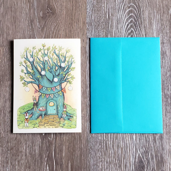 Happy Birthday Treehouse Greeting Card