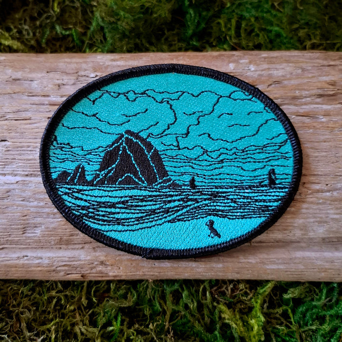 Haystack Rock Iron-On Patch