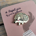 Hedgehog Enamel Pin