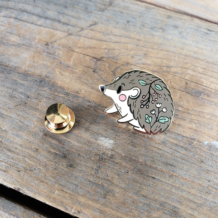 Hedgehog Enamel Pin