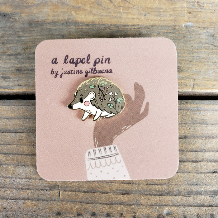 Hedgehog Enamel Pin
