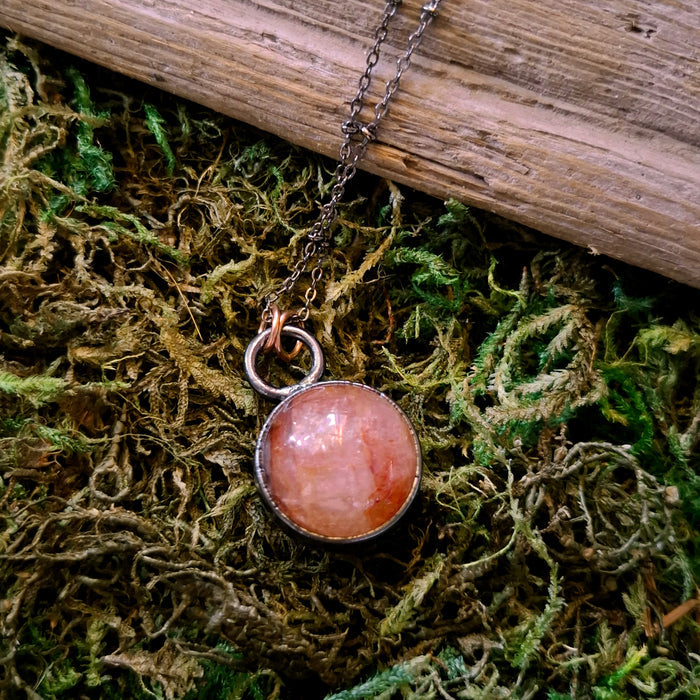 Hematoid Quartz Sphere Pendant