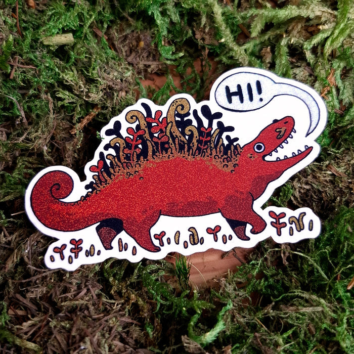"Hi!" Noodlebeastie Vinyl Sticker