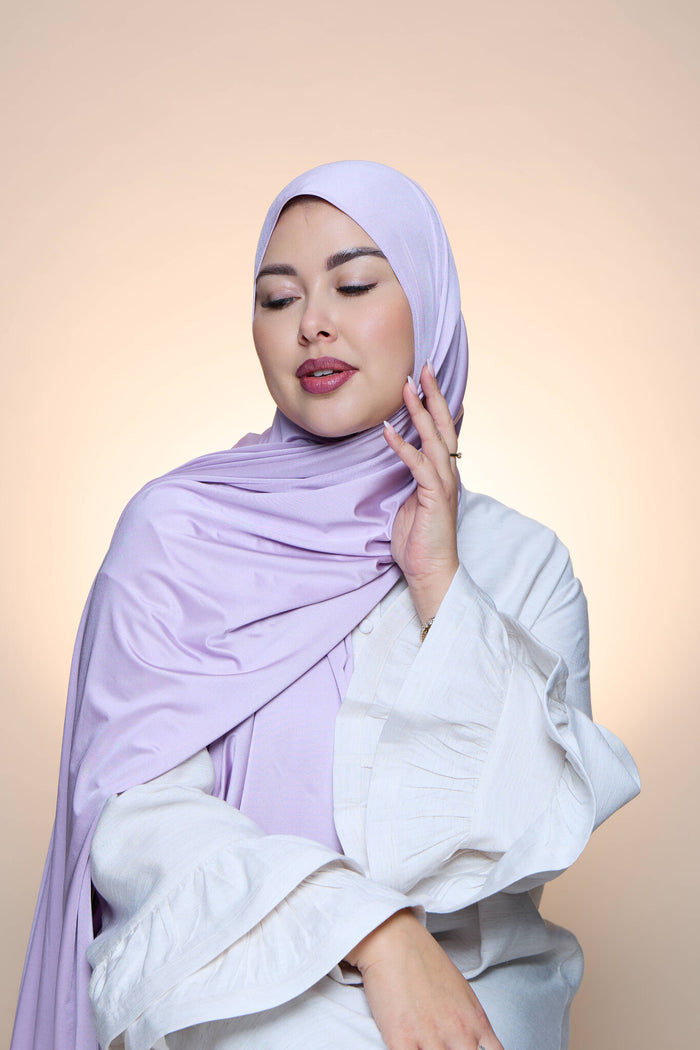 Hijab Premium Satin  Mae  Thistle