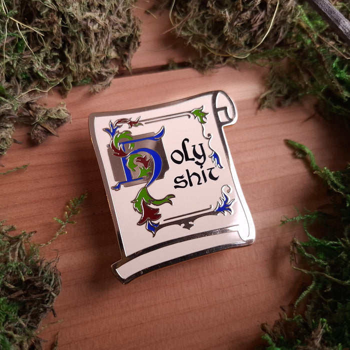 Holy Sh*t Scroll Enamel Pin
