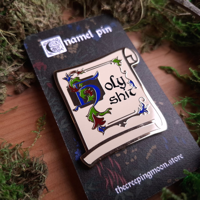 Holy Sh*t Scroll Enamel Pin