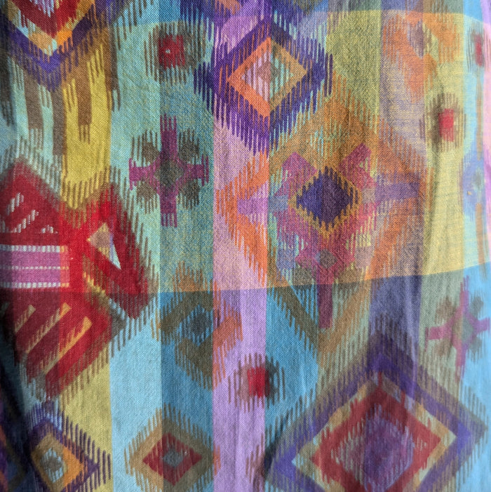 Homemade Colorful Mini Wrap Skirt