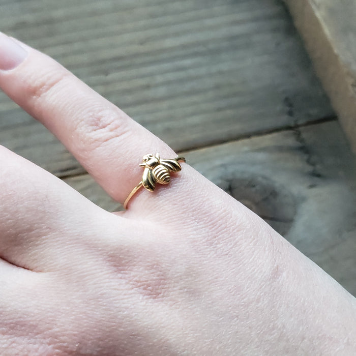 Honeybee Brass Ring