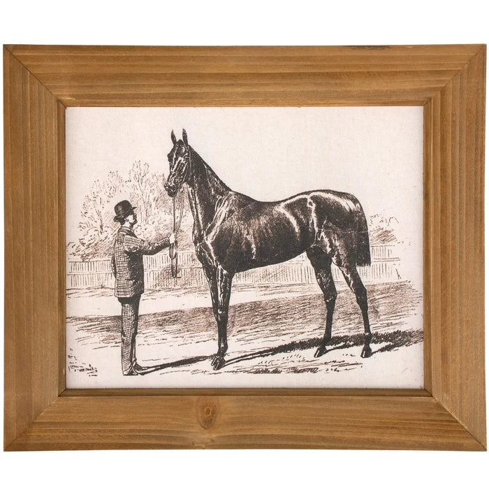 Horse Sketch Framed Wall Art 12 x 10