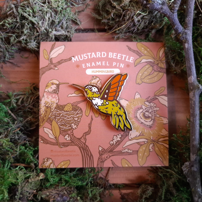 Hummingbird Enamel Pin