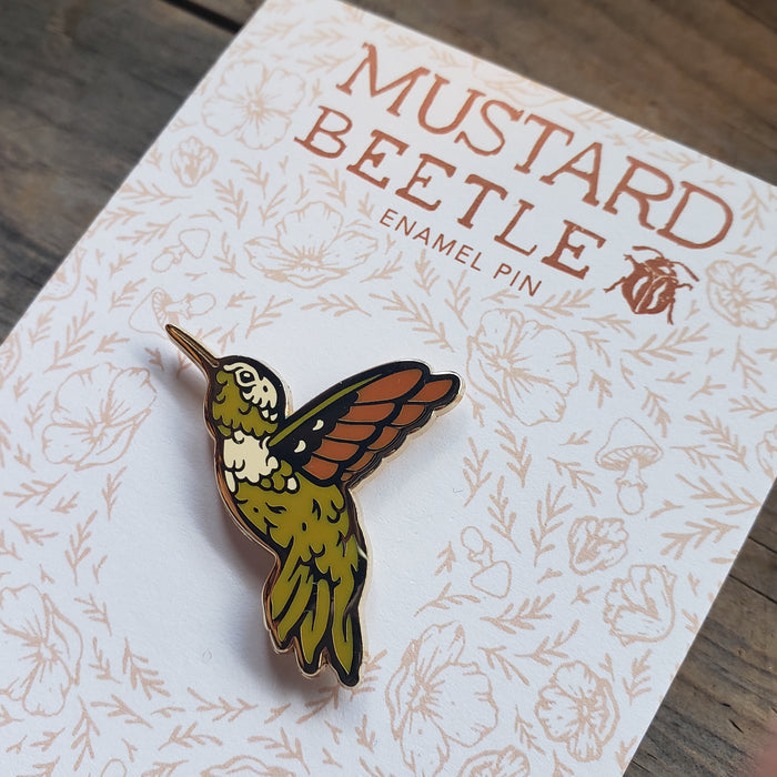 Hummingbird Enamel Pin
