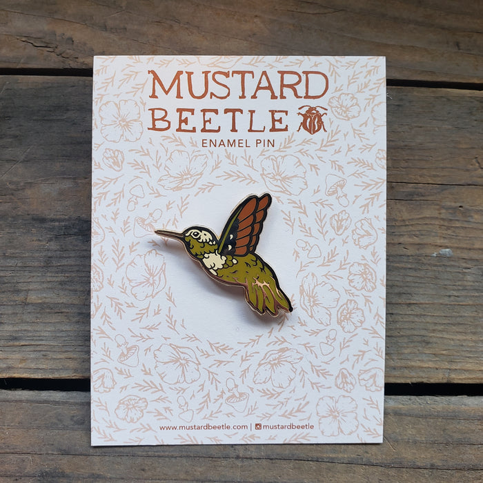 Hummingbird Enamel Pin