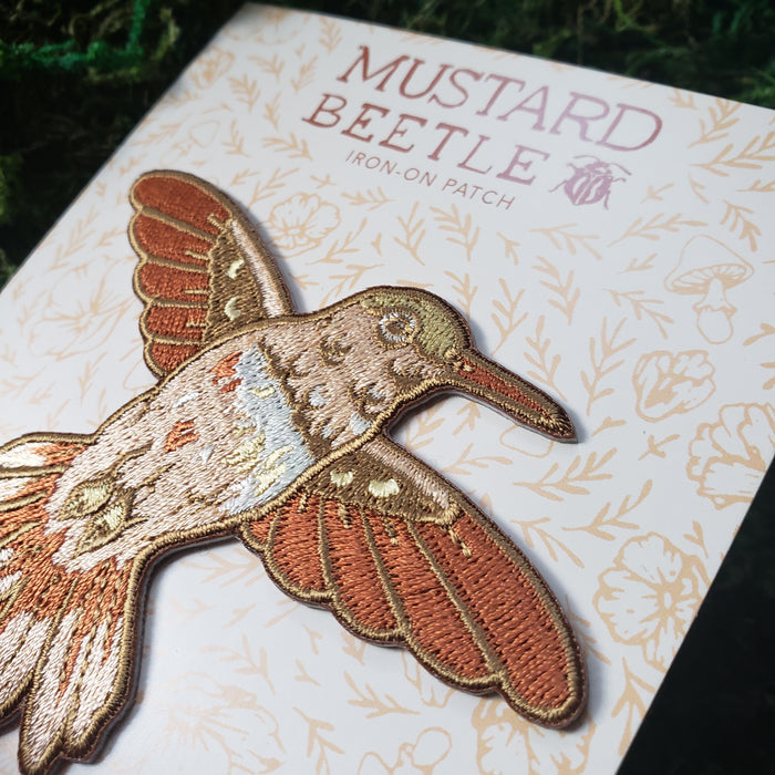 Hummingbird Iron-On Patch