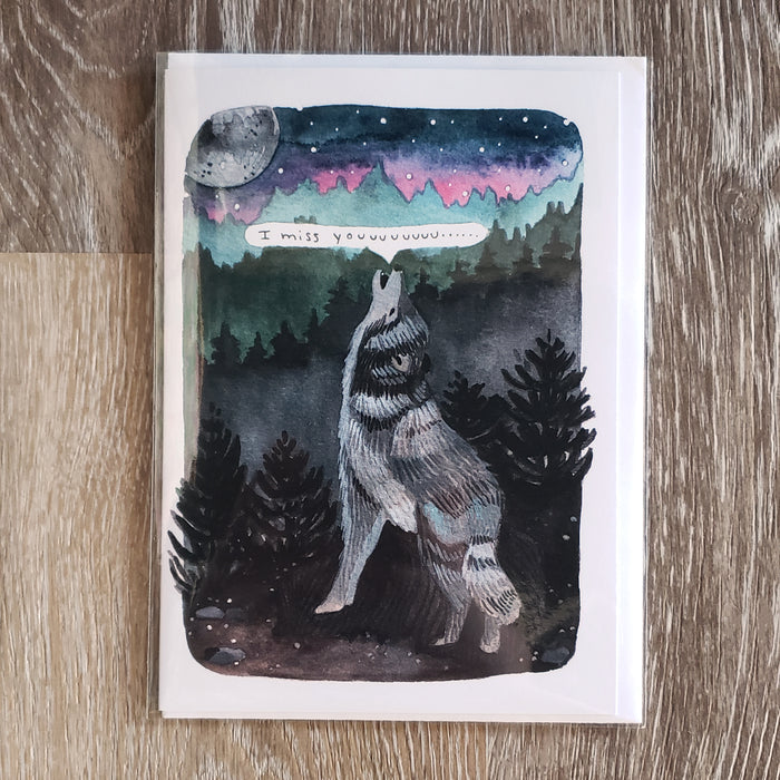 "I Miss You" Greeting Card