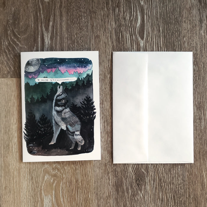 "I Miss You" Greeting Card