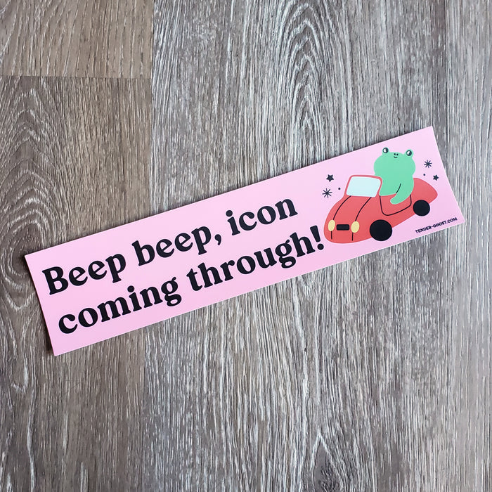"Icon Frog" Bumper Sticker