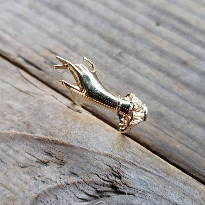 Idle Hand Brass Ring