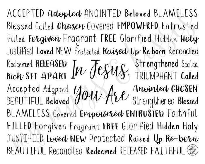In Jesus, You Are Digital Download