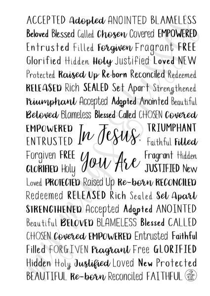 In Jesus, You Are Spiral Notebook