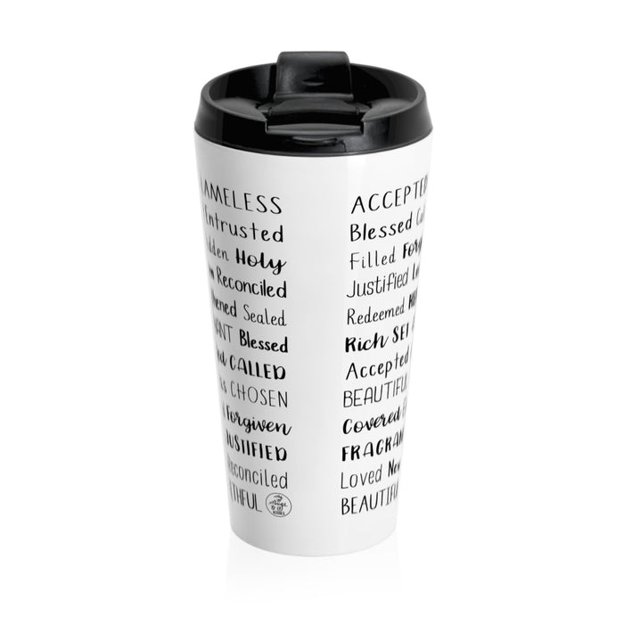 In Jesus, You Are Travel Mug
