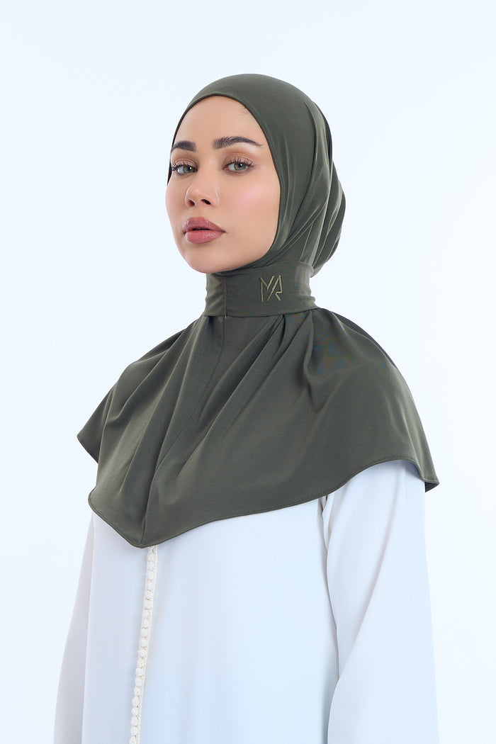 Instant Hijab Premium I Dark Moss