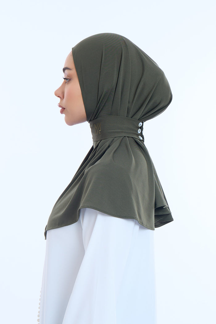Instant Hijab Premium I Dark Moss