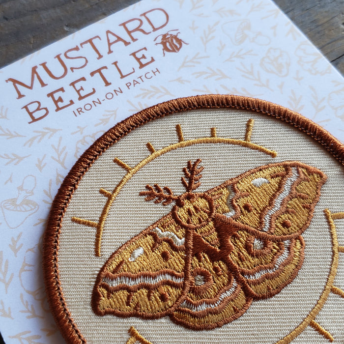 Io Moth Iron-On Patch