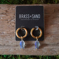 Iridescent Fish Hoop Earrings