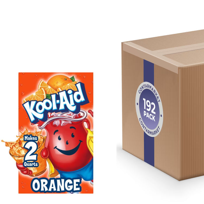 Kool-Aid Orange Unsweetened Caffeine-Free Drink Mix 0.15 oz - 192 Pack
