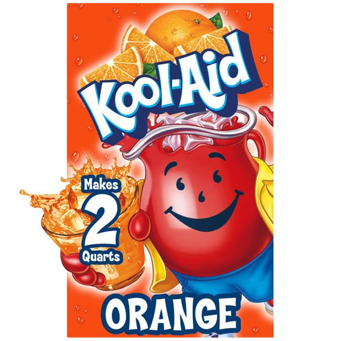 Kool-Aid Orange Unsweetened Caffeine-Free Drink Mix 0.15 oz - 192 Pack