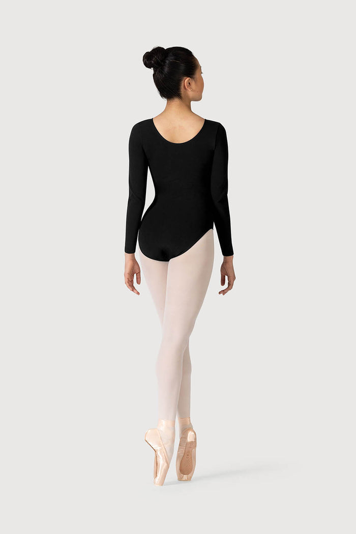 L0459 - Bloch Parla Gathered Long Sleeve Womens Leotard